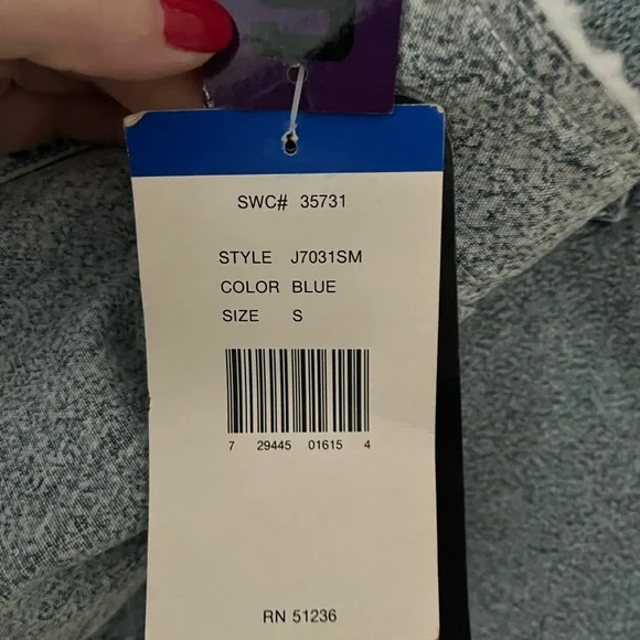 NWT Vintage Acid Wash Denim Jacket Fleece Lined Jean Anorak 80s Andy Johns - Picture 10 of 12